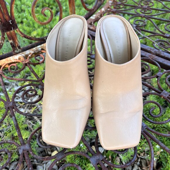Studio Amelia - Leather Mules - Tan - Size 5 - Euro Size 36 - Made in Spain - Picture 8 of 14